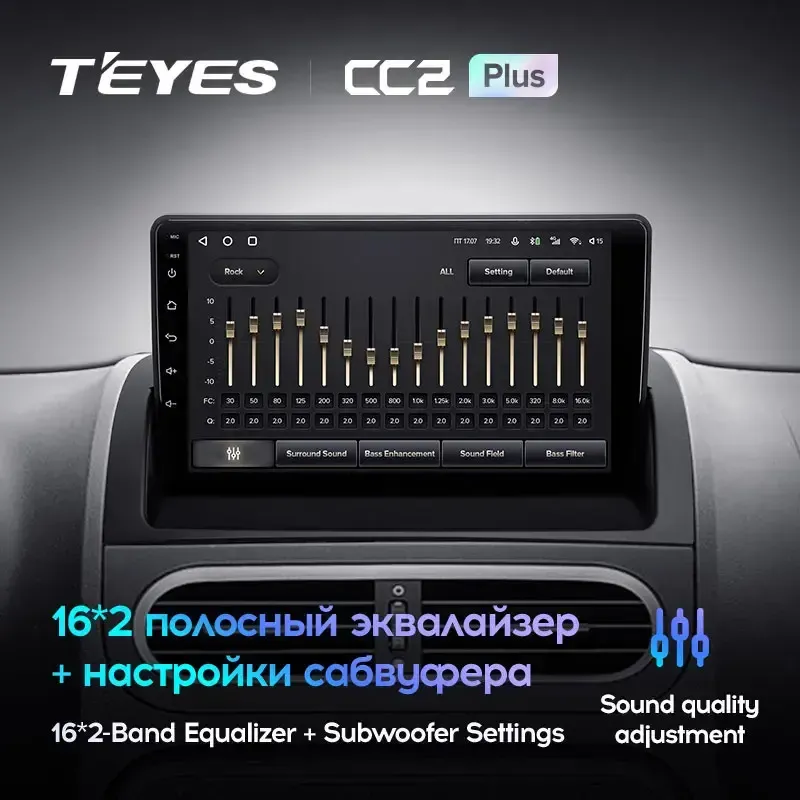 Комплект магнитолы TEYES CC2 Plus 9.0" для MG 3 Cross 2013-2021