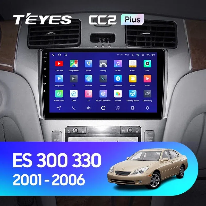 Комплект магнитолы TEYES CC2 Plus 9.0" для Lexus ES XV30 2001-2006