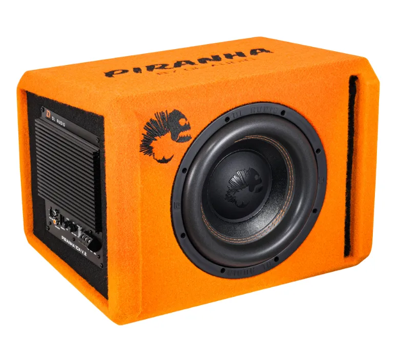 Сабвуфер активный в корпусе DL Audio Piranha 10A V.2 Orange - фото Сабвуфер активный в корпусе DL Audio Piranha 10A V.2 Orange - фото
