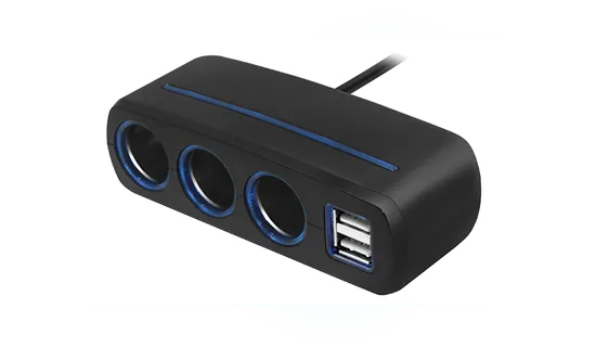 Авторазветвитель Neoline SL-321 на 3 прикуривателя 2 USB - фото