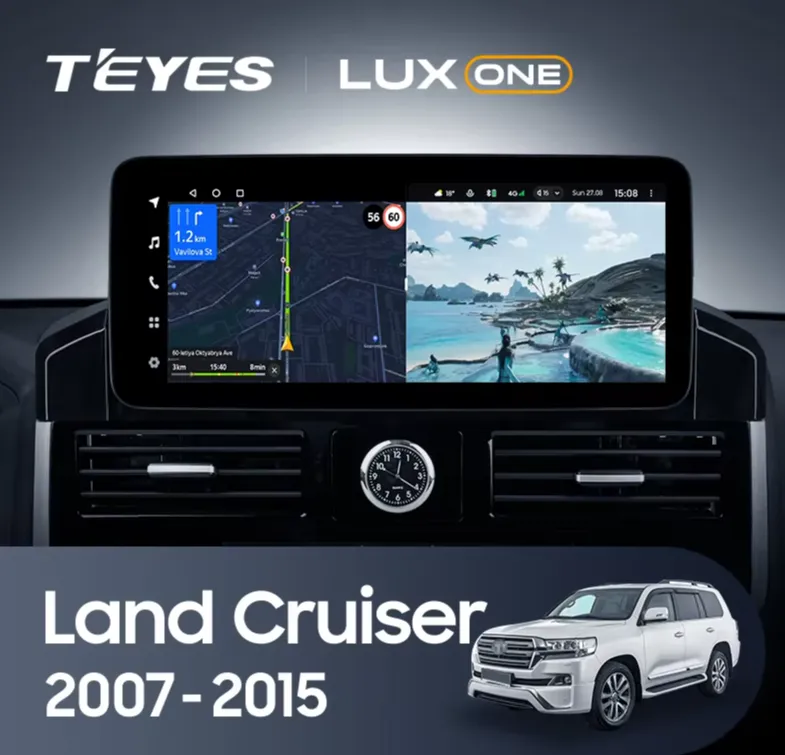 ШГУ Teyes LUX ONE 6/128 Toyota Land Cruiser 200 2007-2015 - фото