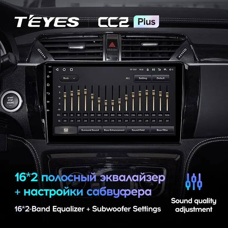 Комплект магнитолы TEYES CC2 Plus 10.2" для ZOTYE T600 I 2013-2023