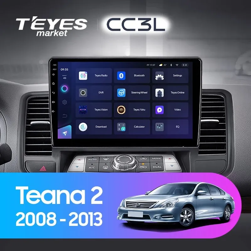Комплект магнитолы TEYES CC3L 10.2" для Nissan Teana
