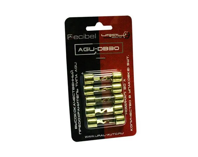 Предохранитель URAL AGU-DB30 (5шт комплект) - фото Предохранитель URAL AGU-DB30 (5шт комплект) - фото