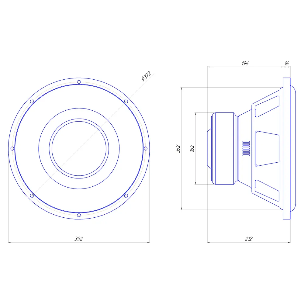 Сабвуфер ORIS Lowkick LW-D2.15S - фото