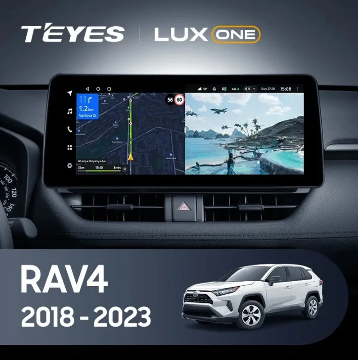 ШГУ Teyes Luxone 6/128 Toyota RAV4 5 XA50 2018-2023 360* круговой обзор - фото