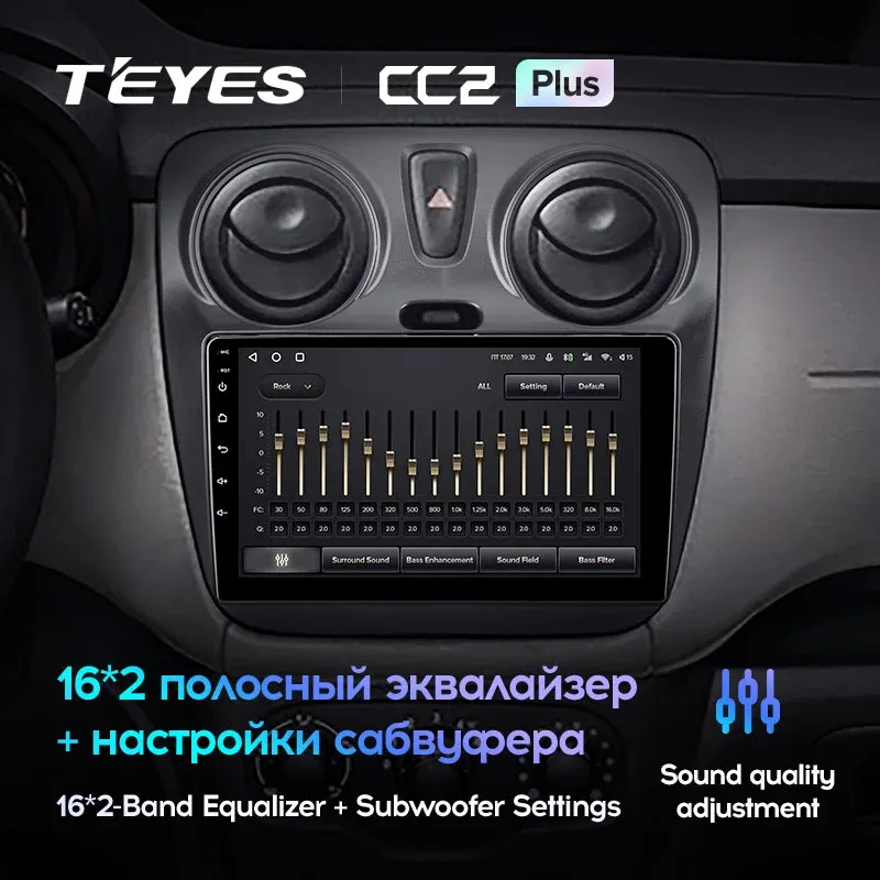 Комплект магнитолы TEYES CC2 Plus 9.0" для Renault Dokker I 2012-2023