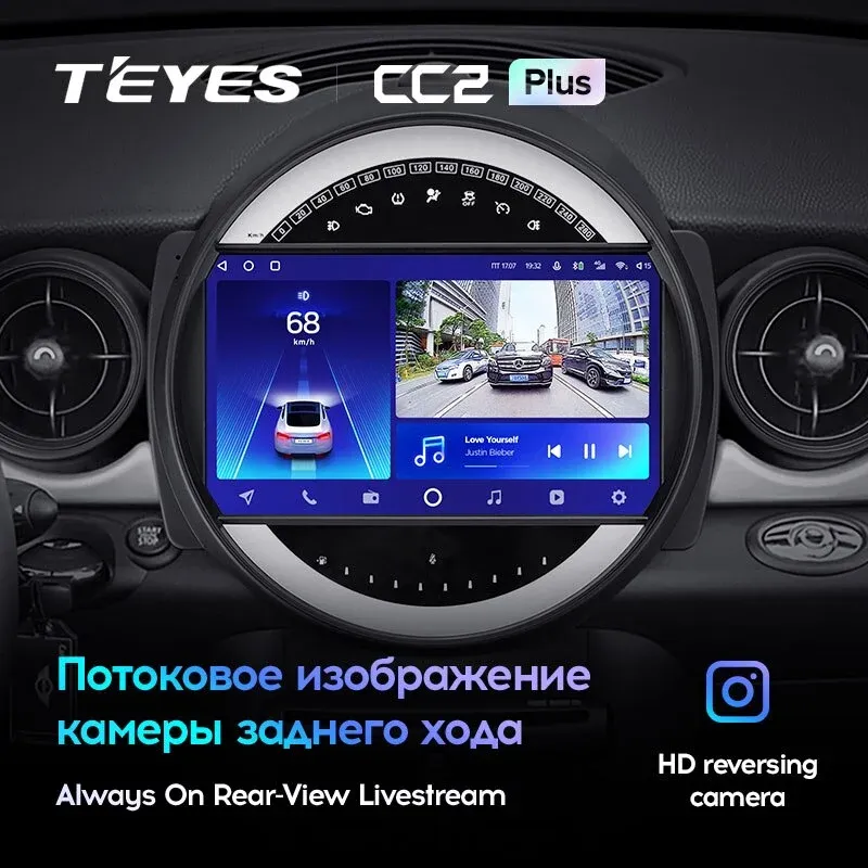 Комплект магнитолы TEYES CC2 Plus 9.0" для MINI Cooper II 2006-2010
