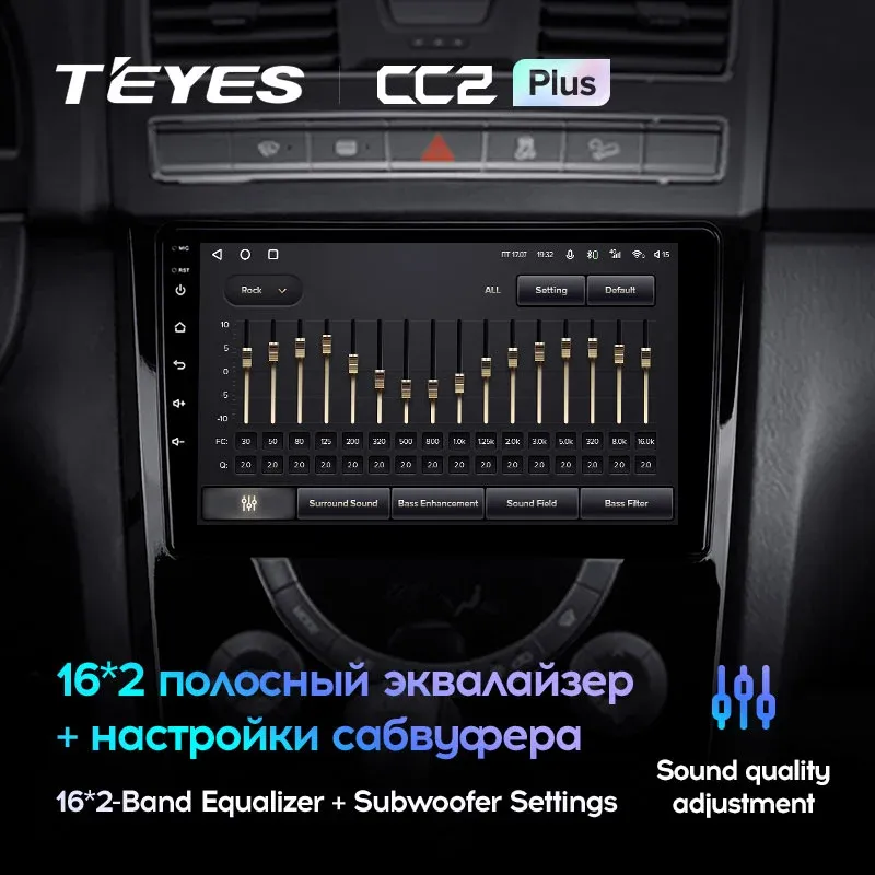 Комплект магнитолы TEYES CC2 Plus 9.0" для SsangYong Rexton III 2012-2017
