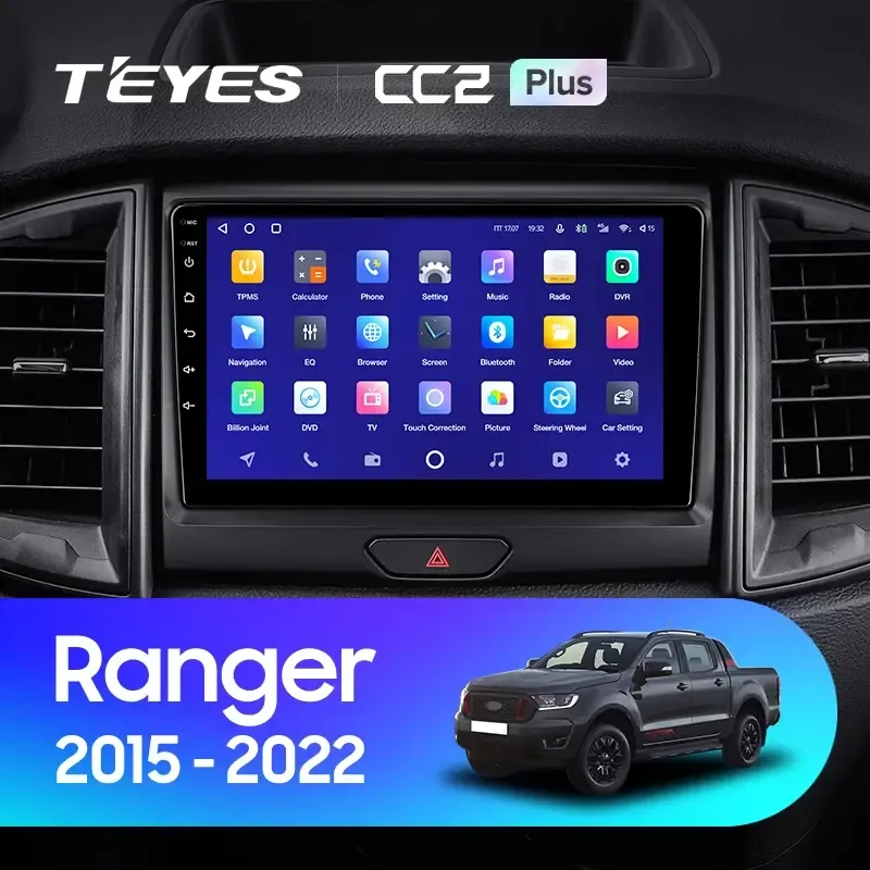 Комплект магнитолы TEYES CC2 Plus 9.0" для Ford Ranger