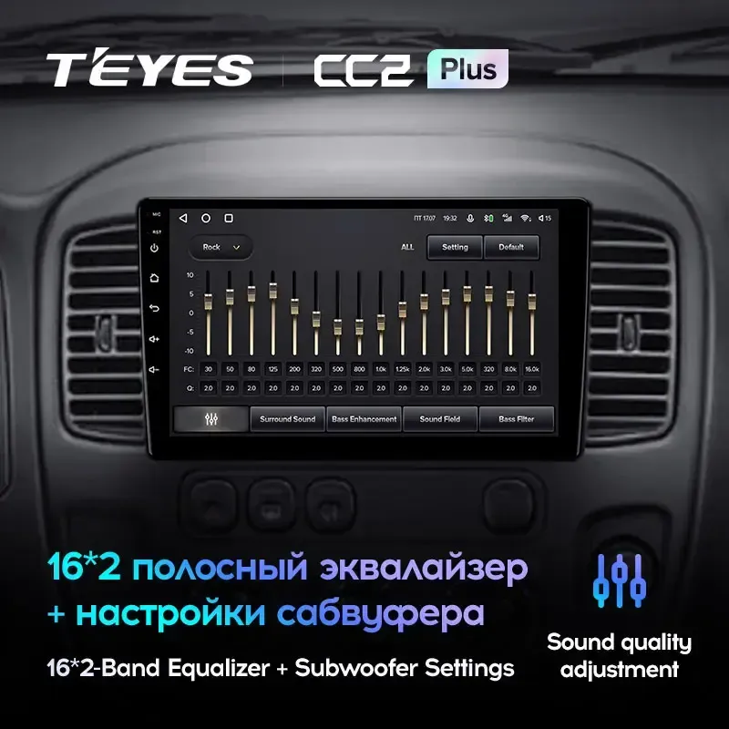 Комплект магнитолы TEYES CC2 Plus 9.0" для Ford Escape I 2000-2007