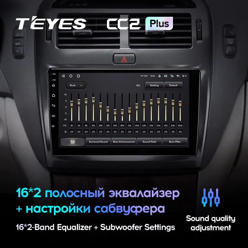 Комплект магнитолы TEYES CC2 Plus 9.0" для Lexus LS III рестайлинг 2003-2006