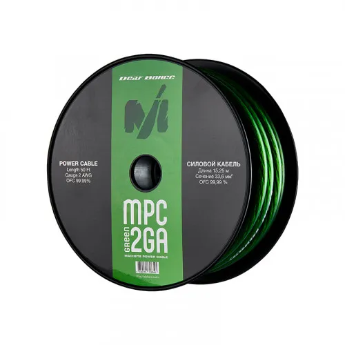 Силовой кабель Deaf Bonce MPC-2GA Green (1б-15,25м)(1м) - фото Силовой кабель Deaf Bonce MPC-2GA Green (1б-15,25м)(1м) - фото