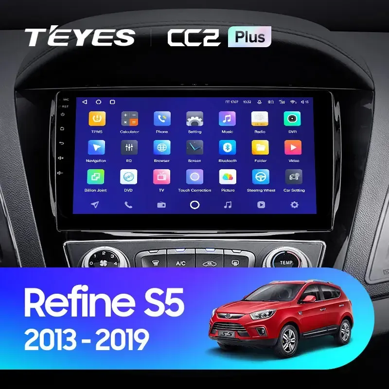 Комплект магнитолы TEYES CC2 Plus 10.2" для JAC Refine 2013-2019