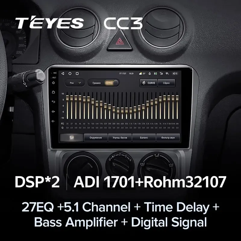 Комплект магнитолы TEYES CC3L 9.0" для Geely CK (Otaka)