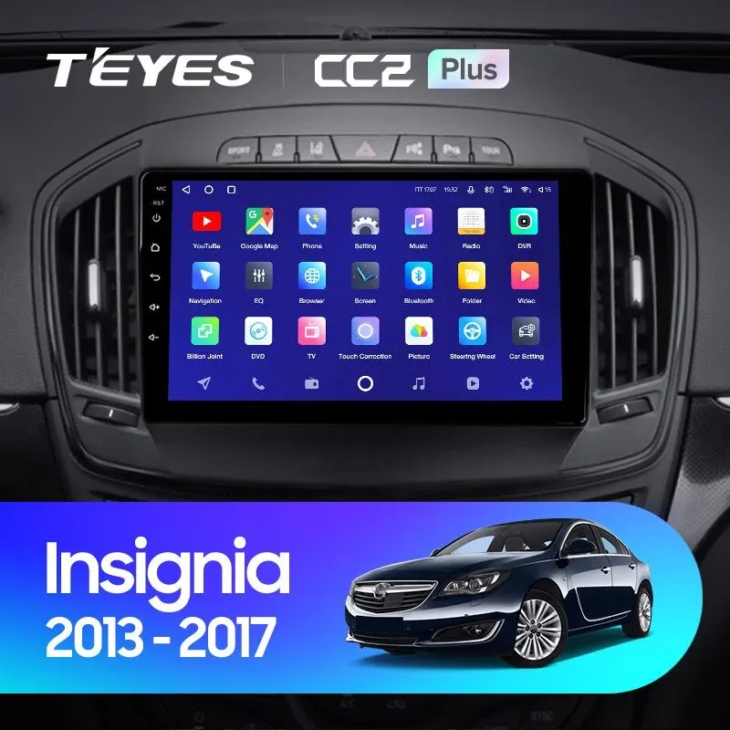 Комплект магнитолы TEYES CC2 Plus 9.0" для Opel Insignia I рестайлинг 2013-2017