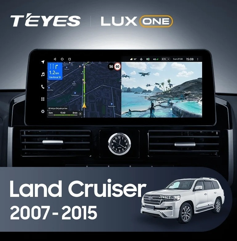 ШГУ Teyes LUX ONE Toyota Land Cruiser 11 200 YJ 2007-2015 12.3" - фото